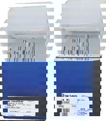 Drill Bit Set: Screw Machine Length Drill Bits, 10 Pc, 135 °, Solid Carbide